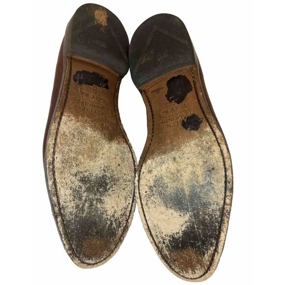 Allen Edmonds Port Washington Delray Brown Split Toe Blucher Dress Shoe Sz 10B - Picture 9 of 10